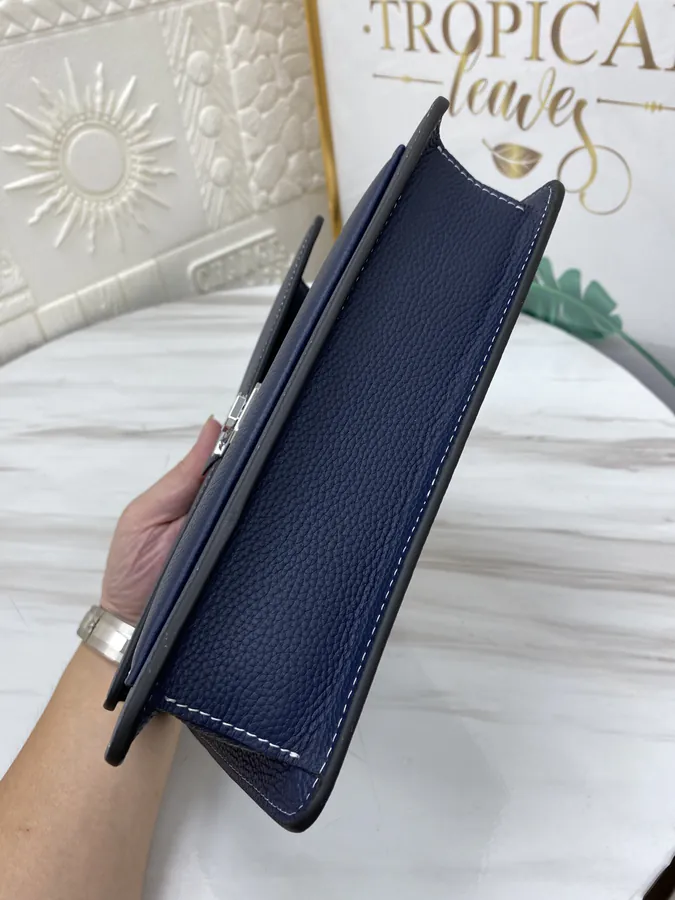 H House Casual Essential Handbag Premium Leather, Detachable Handle, Large Capacity