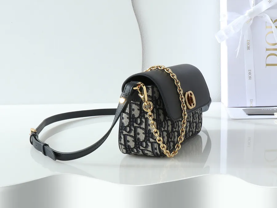 30 Montaigne Avenue East West Mini Chain Crossbody Bag