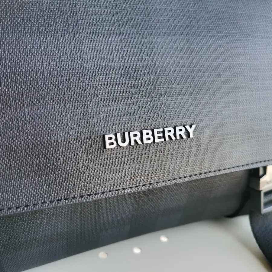 Burberry Messenger Bag with Premium Leather Trim