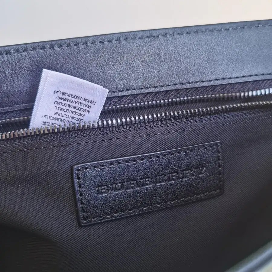 Burberry Messenger Bag with Premium Leather Trim