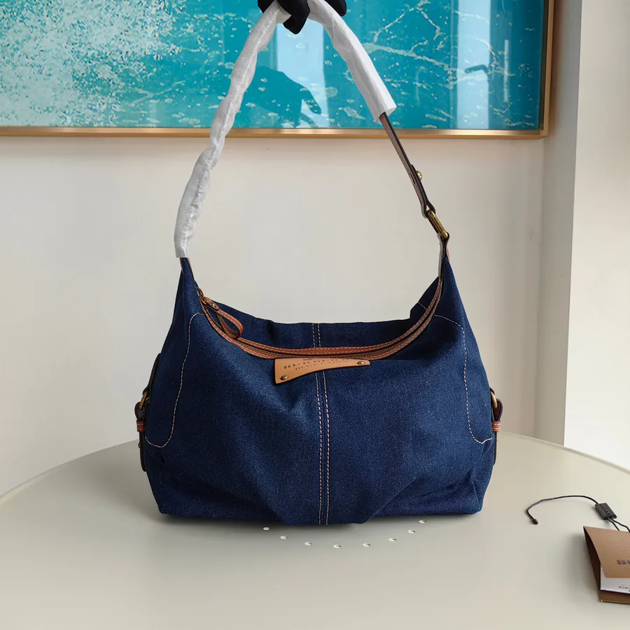 B Maison Vintage Shoulder Bag with Calfskin Trim