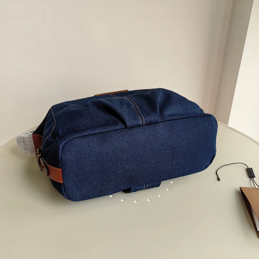 B Maison Vintage Shoulder Bag with Calfskin Trim