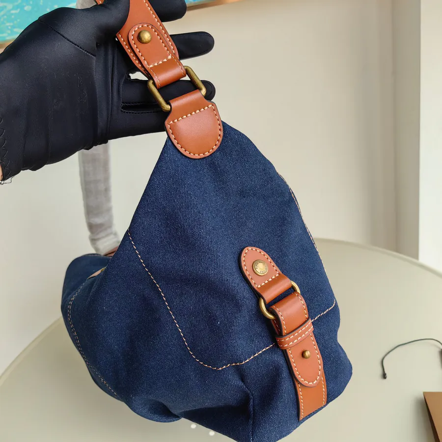B Maison Vintage Shoulder Bag with Calfskin Trim