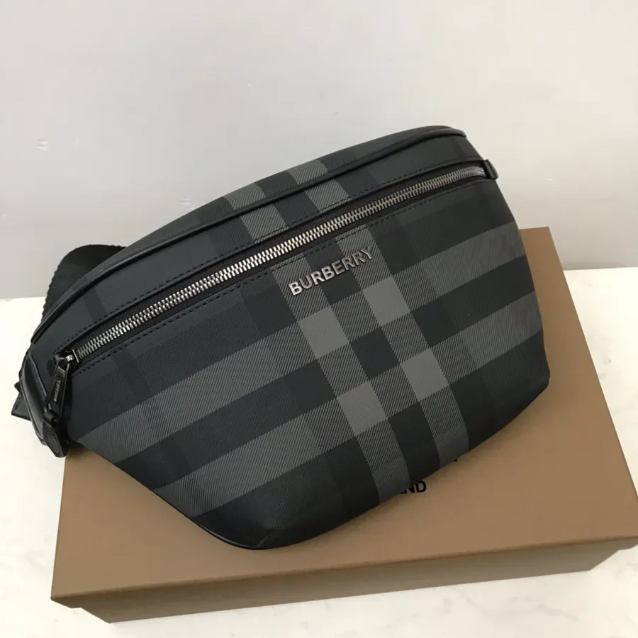 B Brand Premium Bucket Bag with Signature Grain Design