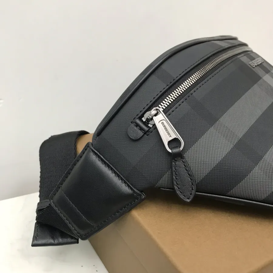 B Brand Premium Bucket Bag with Signature Grain Design