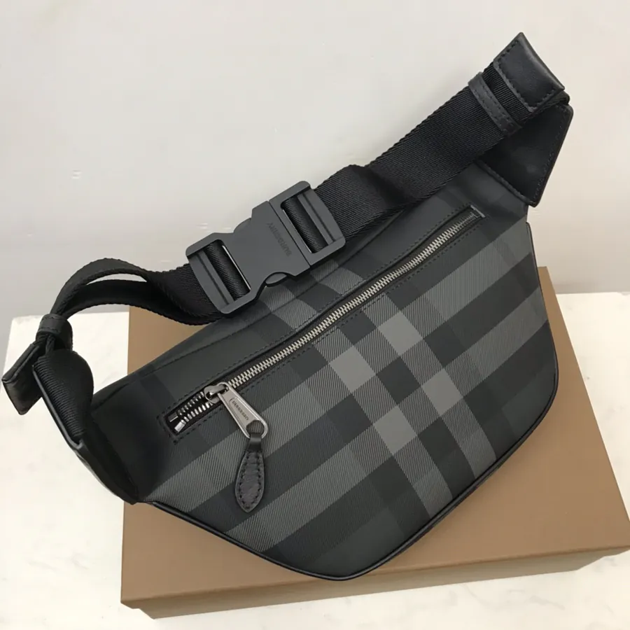 B Brand Premium Bucket Bag with Signature Grain Design