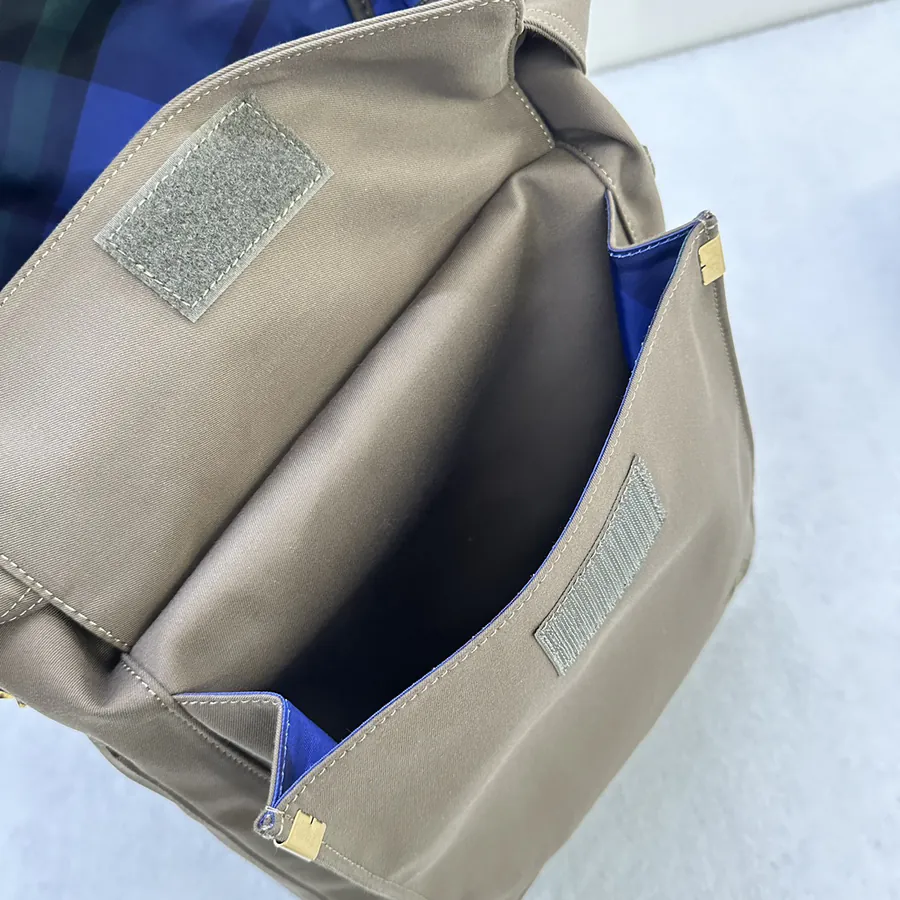 Burberry Trench Inspired Bucket Bag with EKD Embroidery and Metal B Clasp