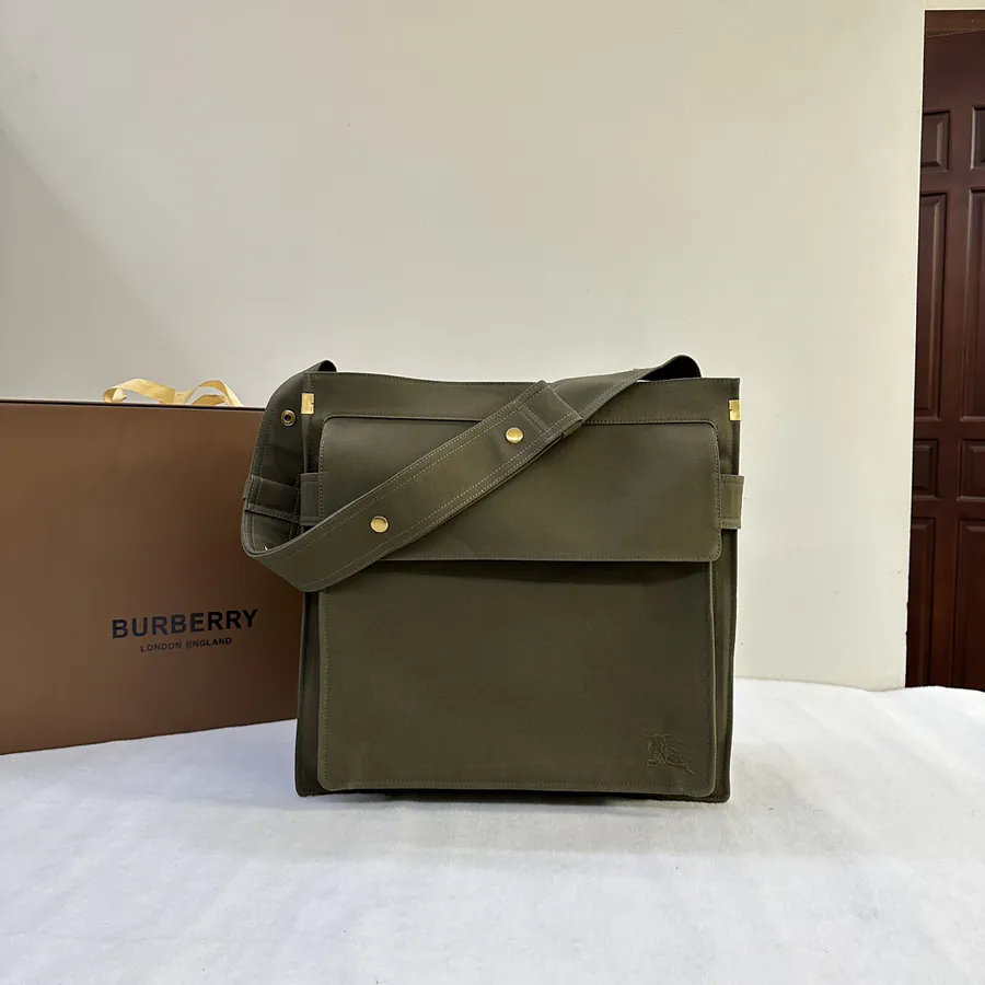 B Style Trench Crossbody Bag in Hunter Beige