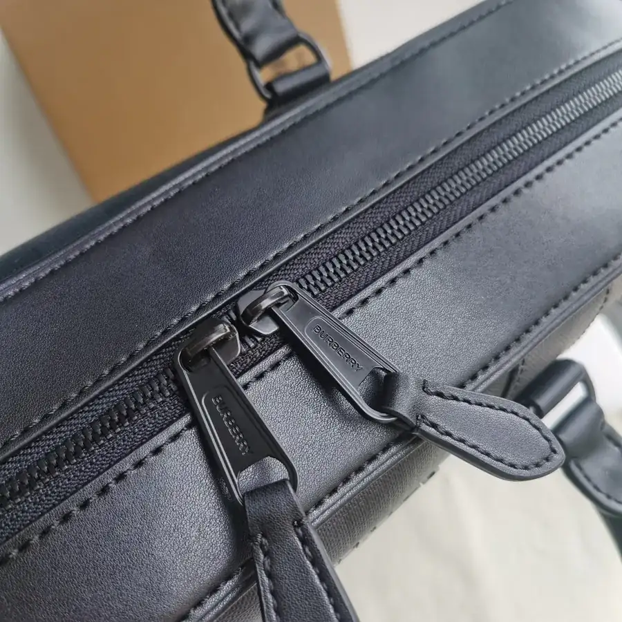 Burberry New Compact Briefcase with Brand Logo