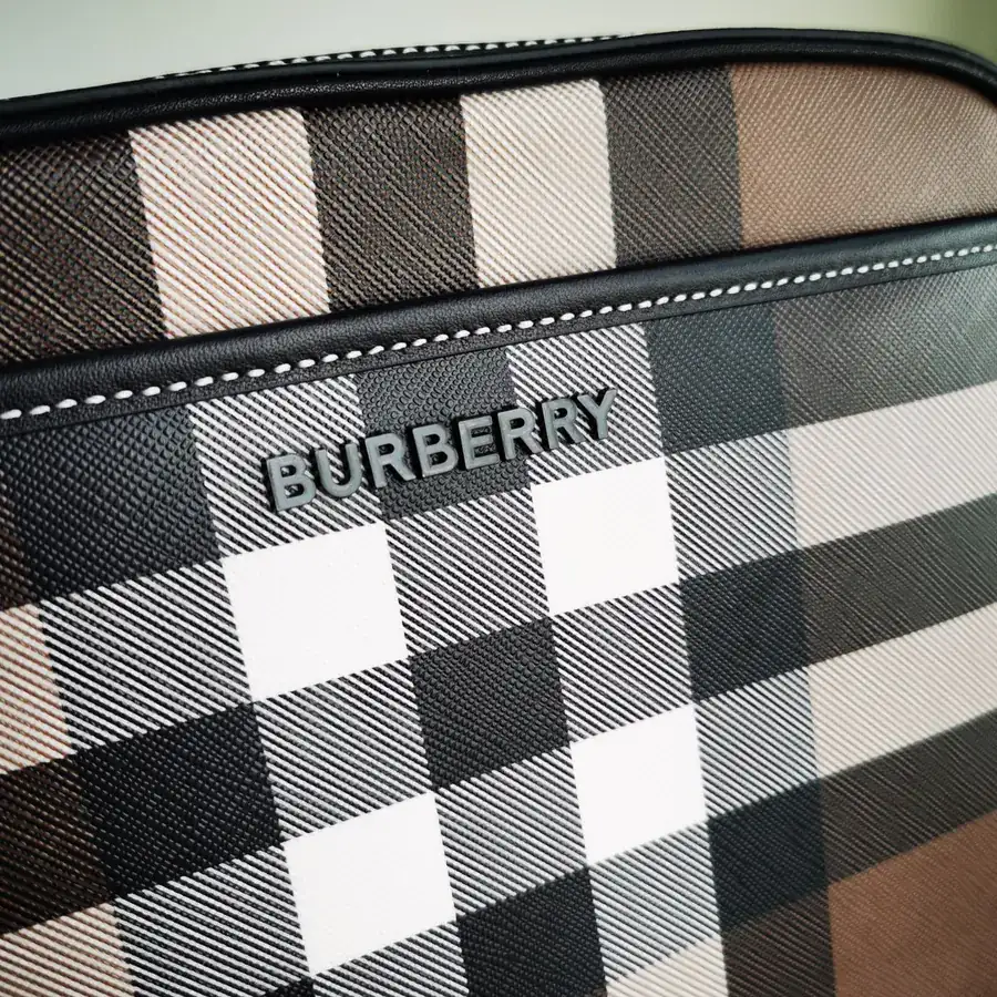 Burberry Grained Calfskin Mini Crossbody Bag
