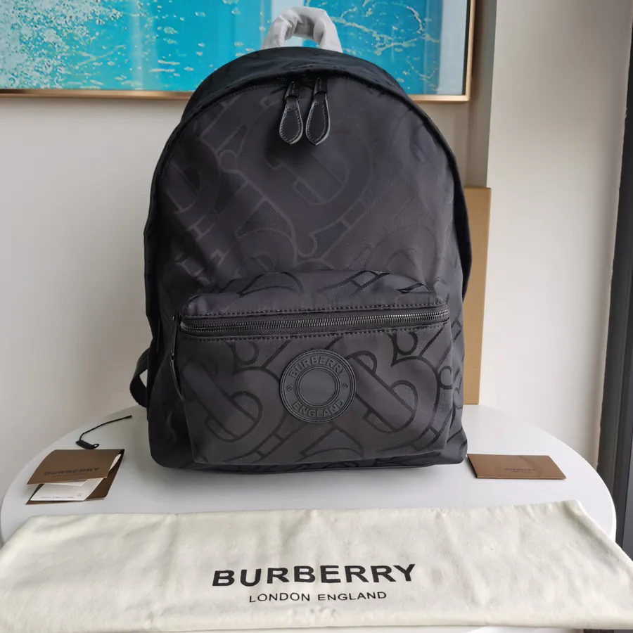 Burberry New Backpack with Premium Leather and Signature Details