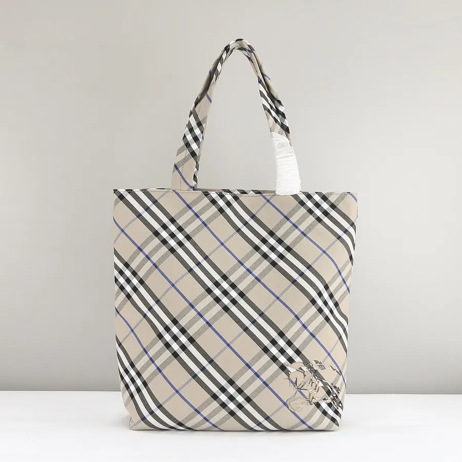 Burberry Classic Collection Tote Bag with Grained Calfskin