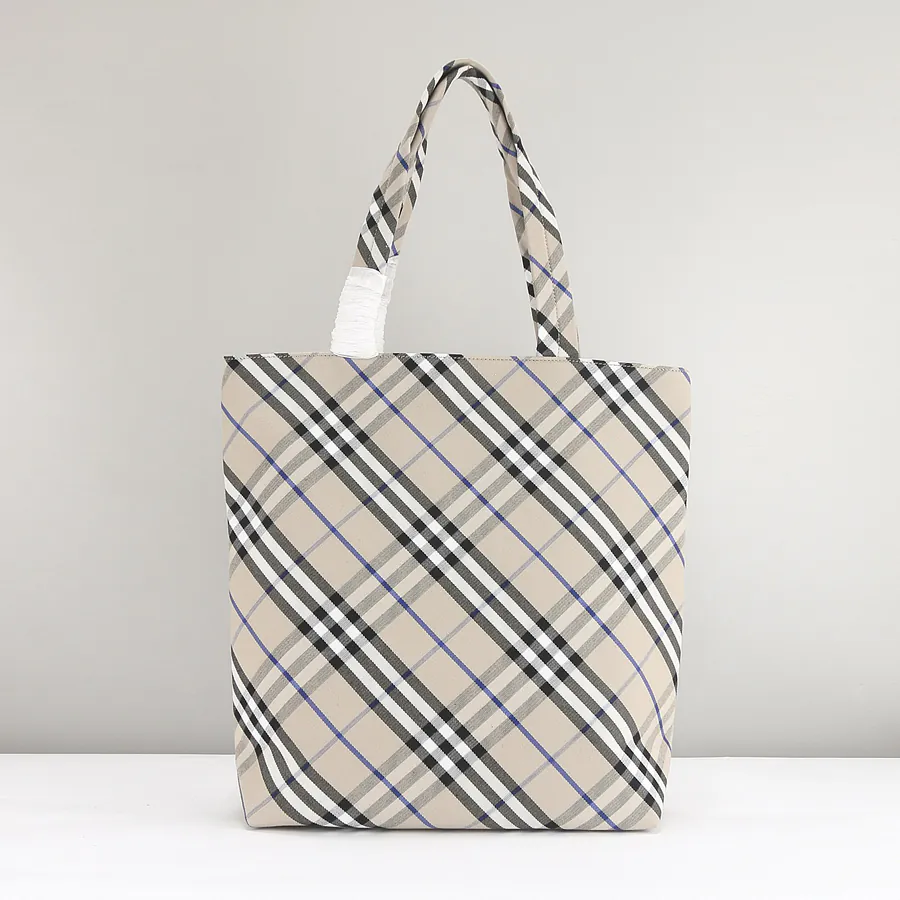 Burberry Classic Collection Tote Bag with Grained Calfskin