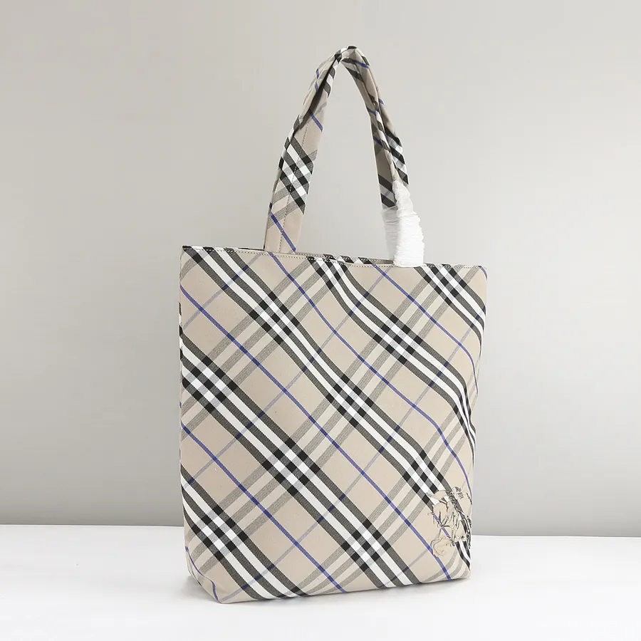 Burberry Classic Collection Tote Bag with Grained Calfskin