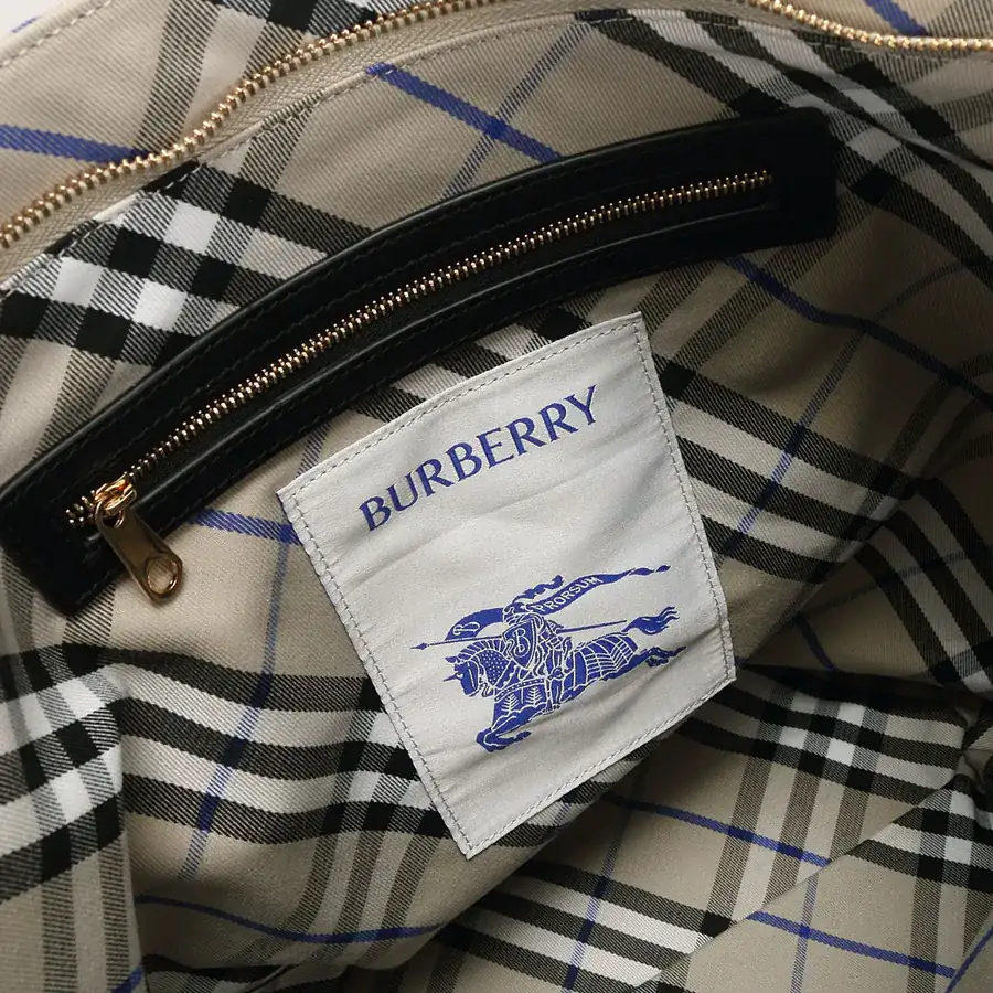 Burberry Classic Collection Tote Bag with Grained Calfskin