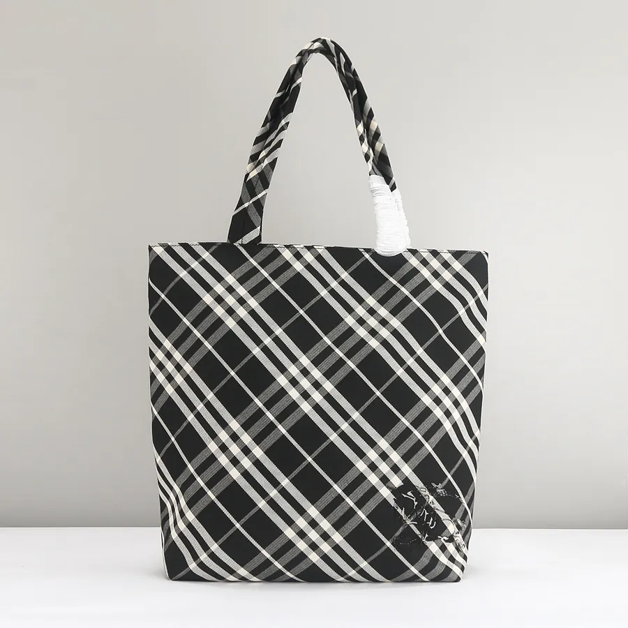 Burberry Classic Collection Tote Bag with Grained Calfskin