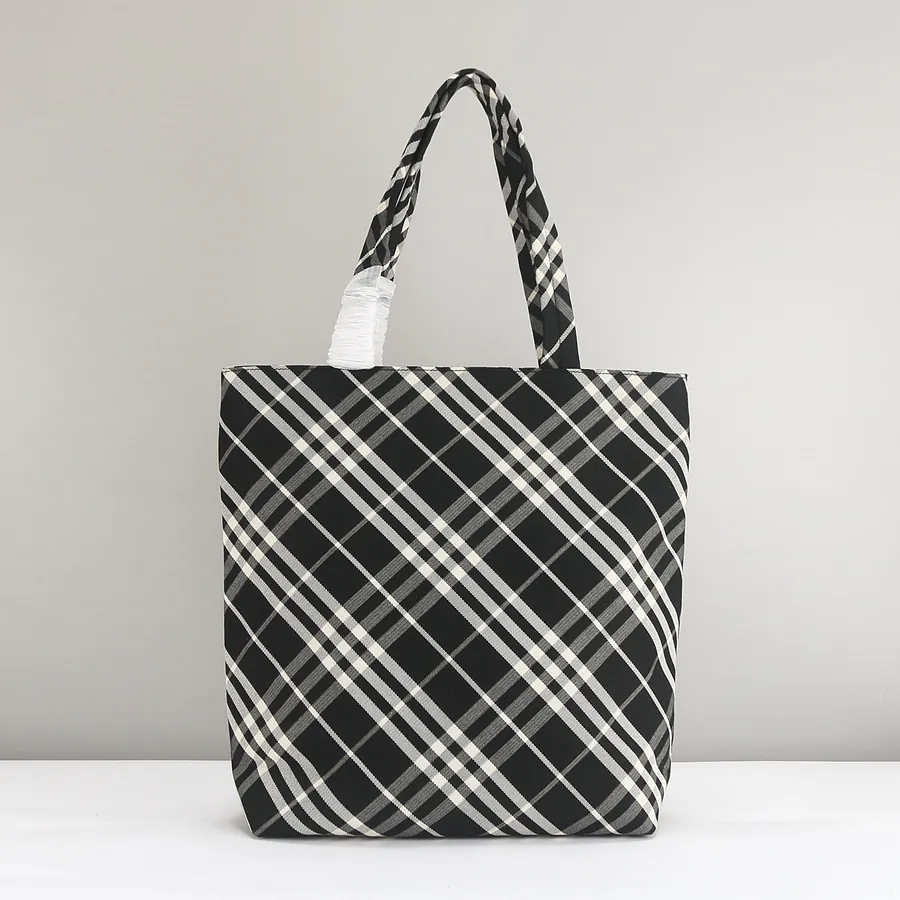 Burberry Classic Collection Tote Bag with Grained Calfskin
