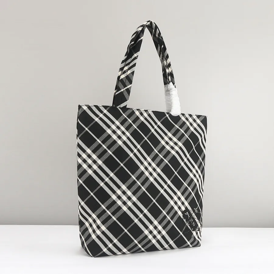 Burberry Classic Collection Tote Bag with Grained Calfskin