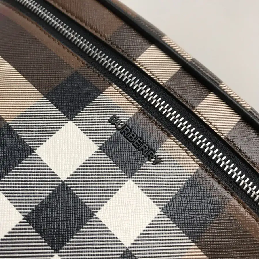 B Brand Premium Waist Bag with Signature Texture Design