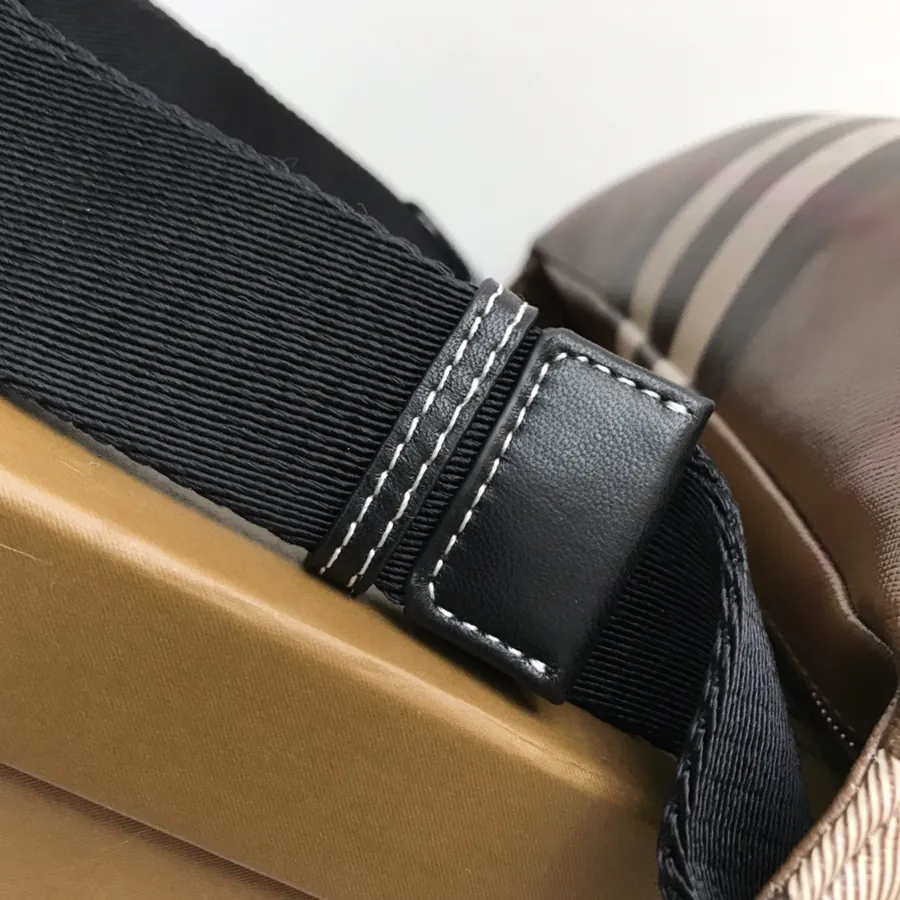 B Brand Premium Waist Bag with Signature Texture Design