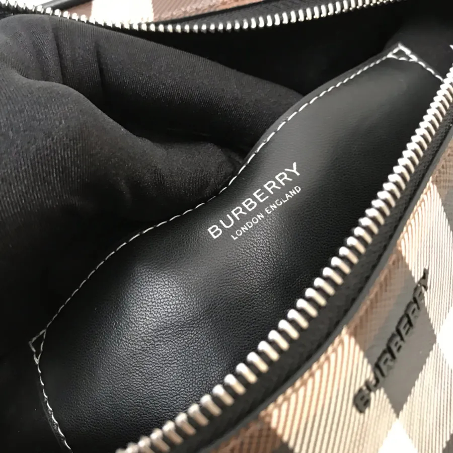 B Brand Premium Waist Bag with Signature Texture Design