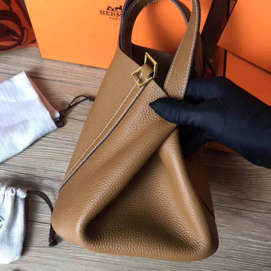 Hermes Picotin Lock in Grained Calfskin