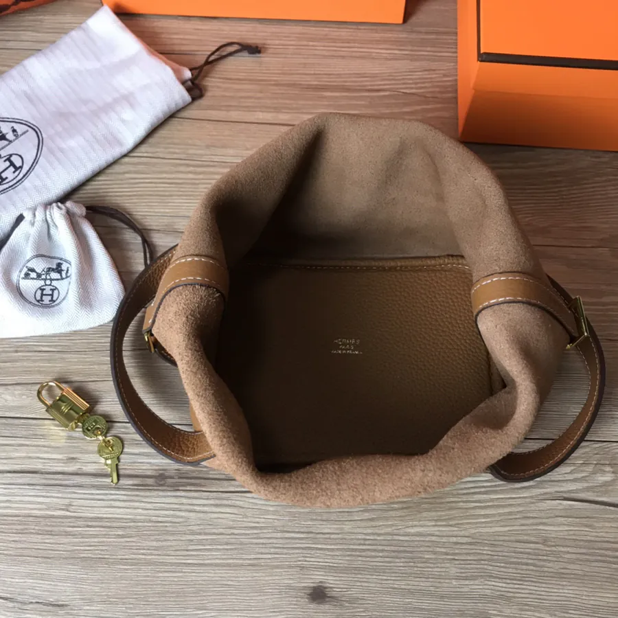 Hermes Picotin Lock in Grained Calfskin