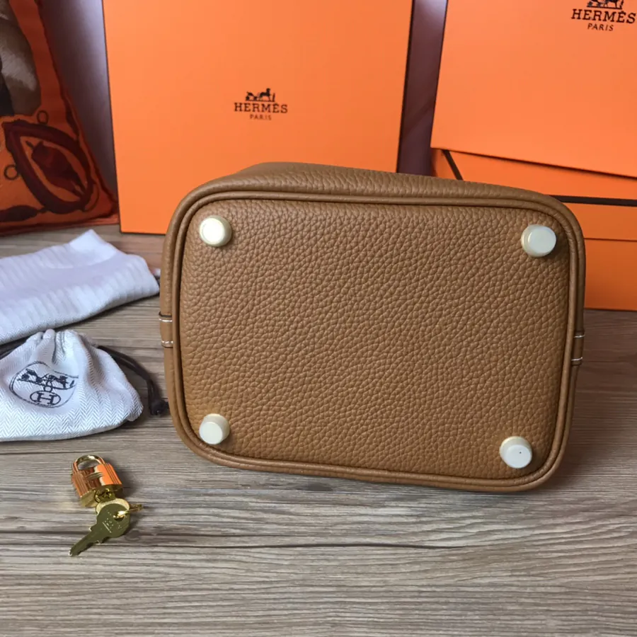 Hermes Picotin Lock in Grained Calfskin