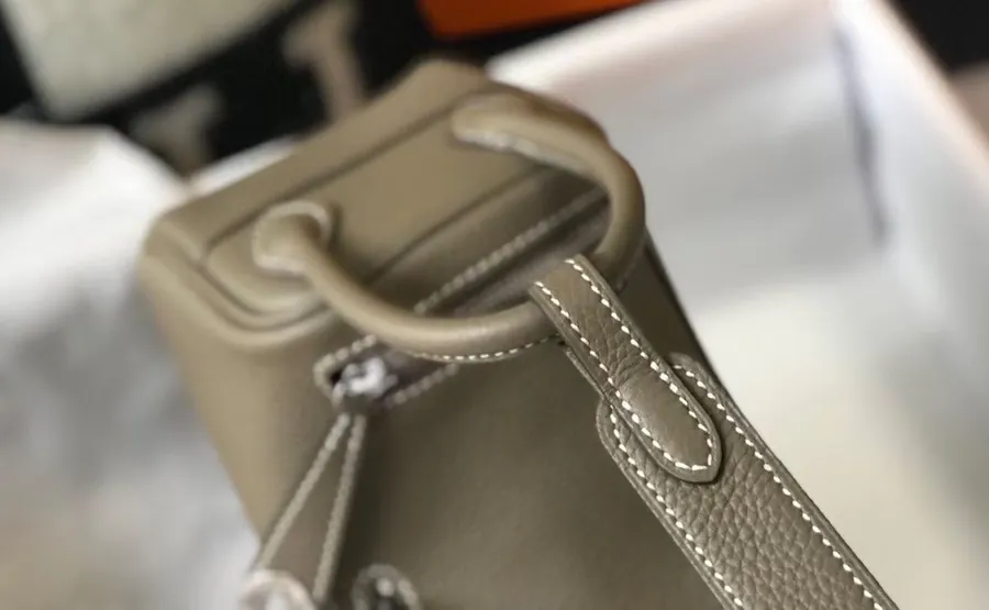 Mini Lindy Togo Bag in Top Grain Calfskin with Silver Clasp