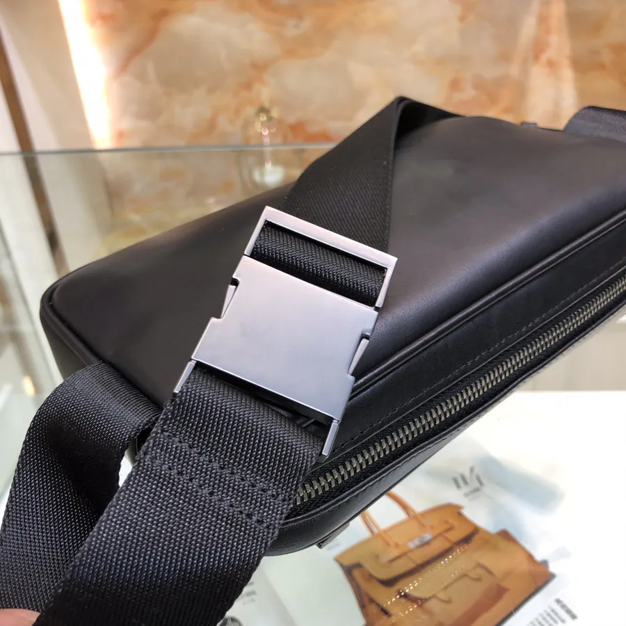 BV New Intrecciato 15 Woven Leather Mini Waist Bag