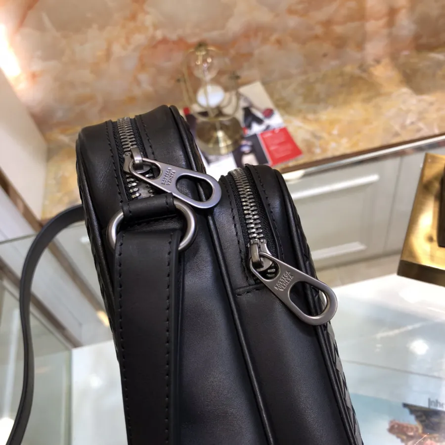 BV Men's Camera Crossbody Bag Classic Design, No Logo
