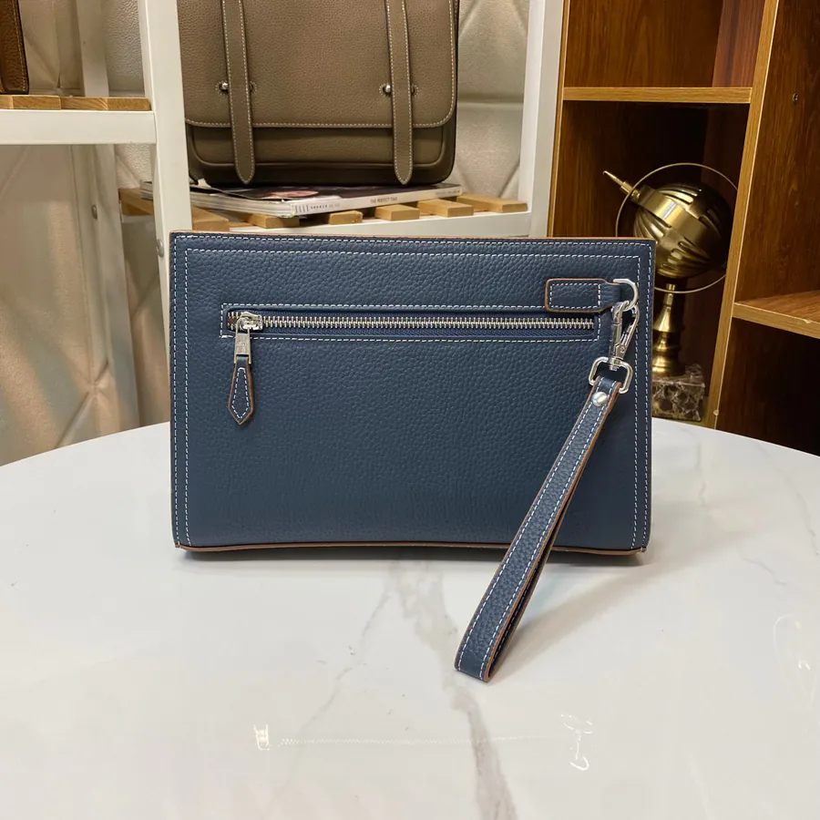 Men's Password Lock Wallet in Grained Calfskin