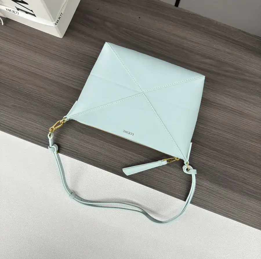 Lewe Puzzle Fold Pouch A Versatile Handbag with Geometric Design