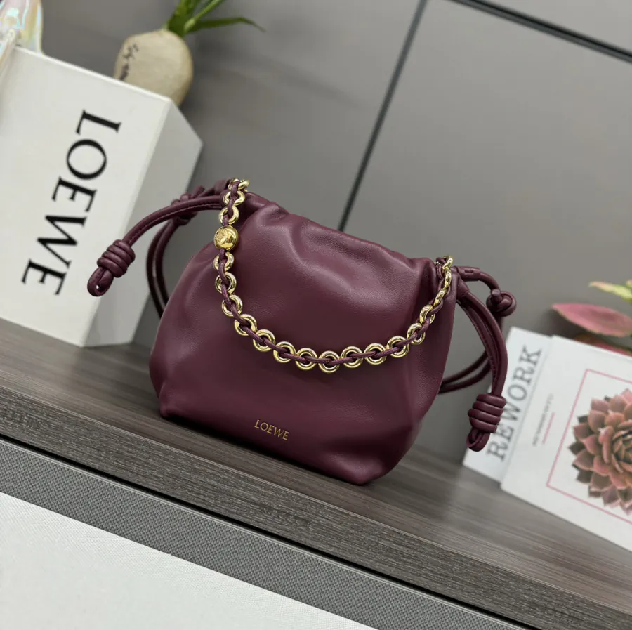 Mini Soft Nappa Leather Flamenco Purse