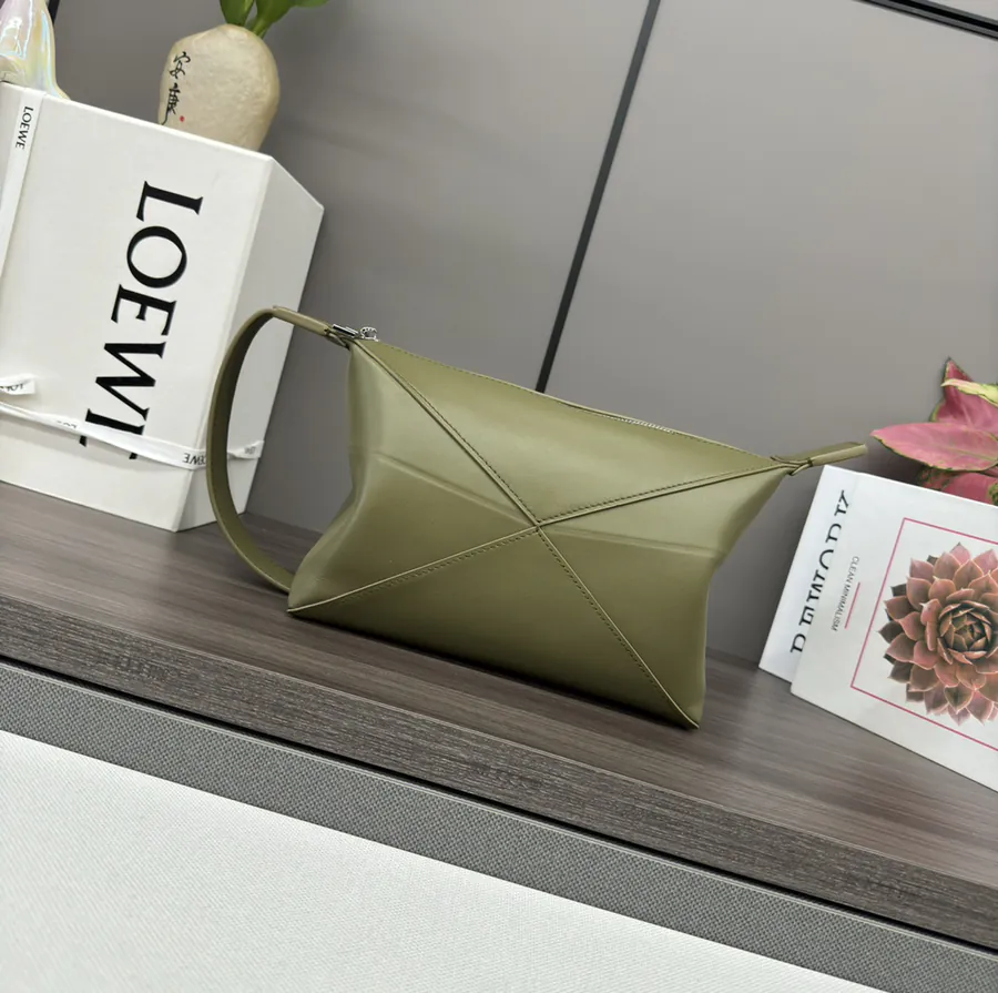 LO℮w℮ New Puzzle Fold Inspired Sleek Leather Travel Bag