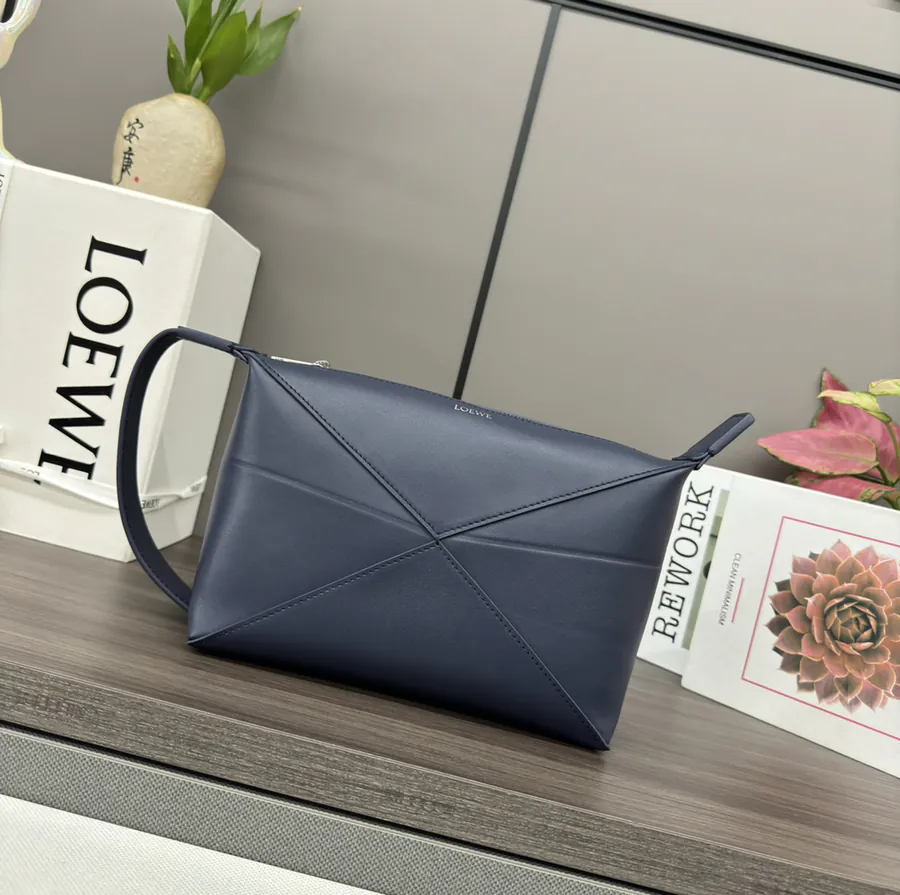LO℮w℮ New Puzzle Fold Inspired Sleek Leather Travel Bag
