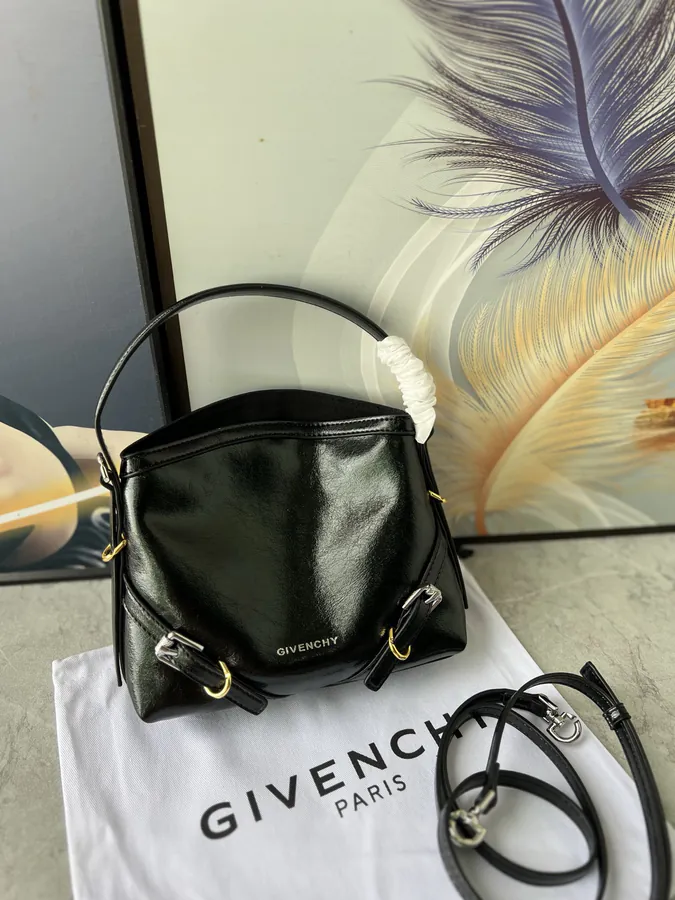 Givenc*y Voyou Detachable Strap Metal Zip Crossbody Bag