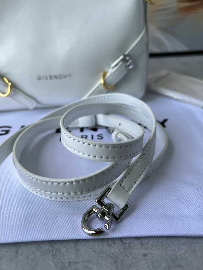 Givenc*y Voyou Detachable Strap Metal Clasp Bucket Bag