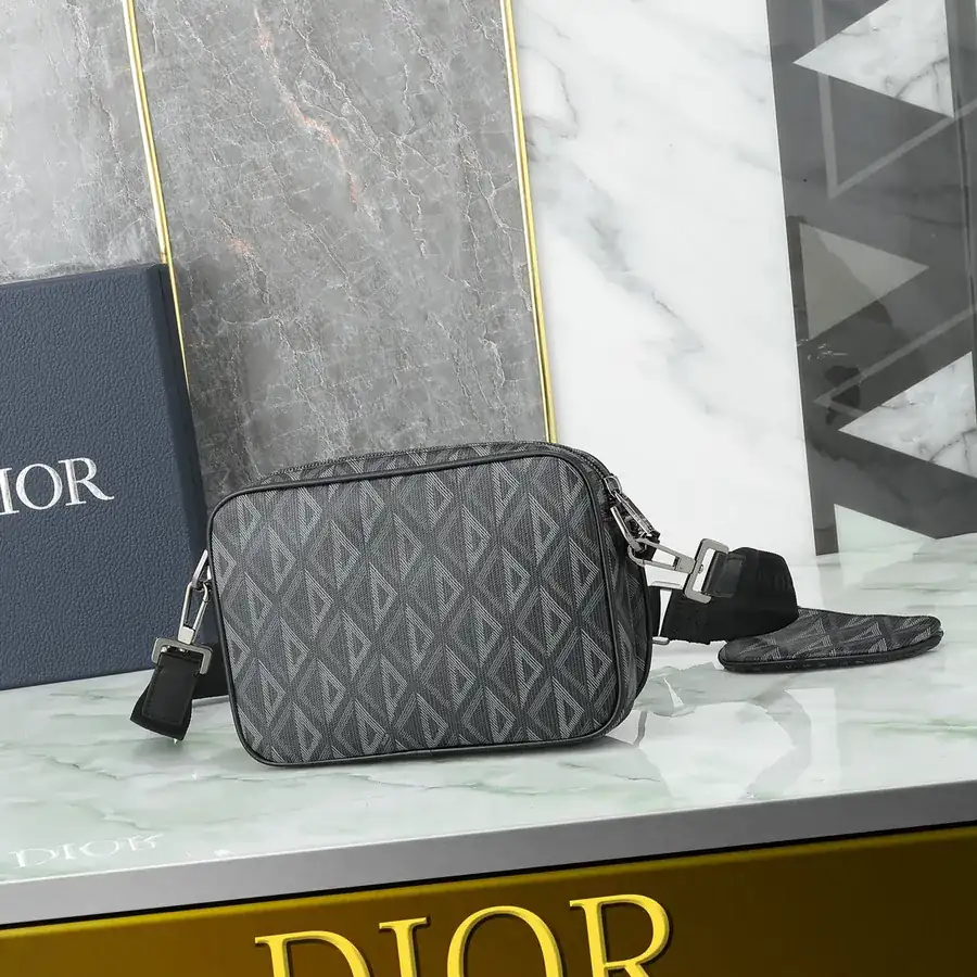 Marc Bohan Satchel Set Black Grained Calfskin