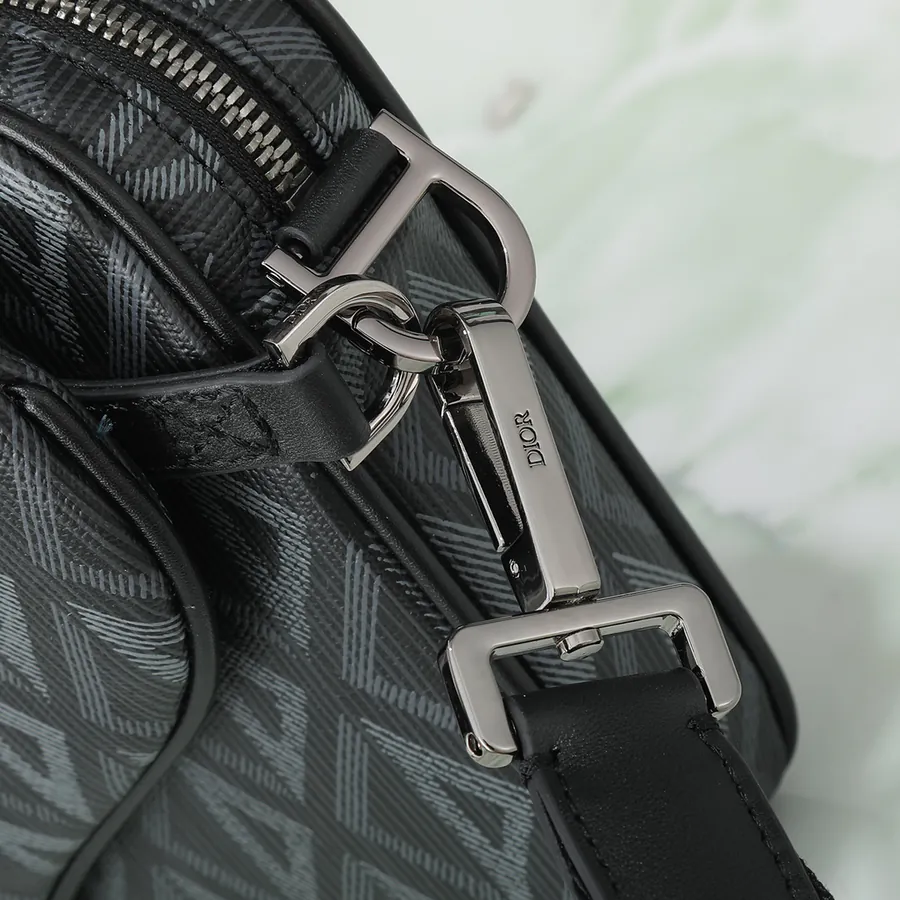 Marc Bohan Satchel Set Black Grained Calfskin