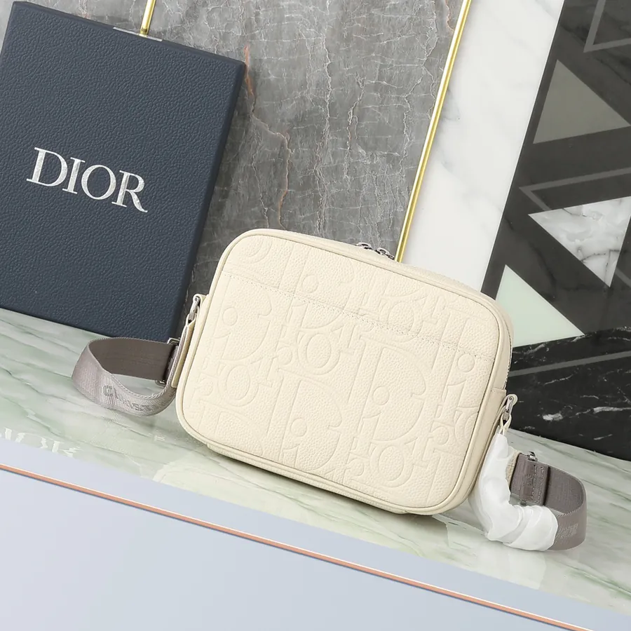Rider 2.0 Zip Messenger Bag in Beige