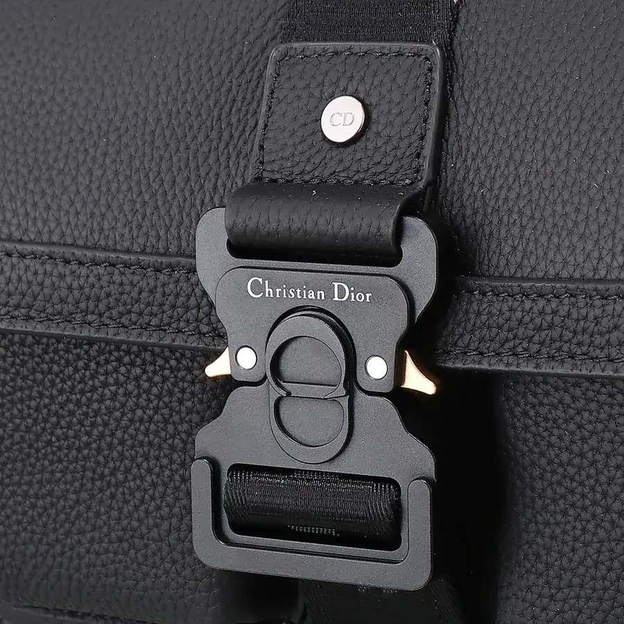 Hit The Road Handbag with Strap Black Grained Calfskin