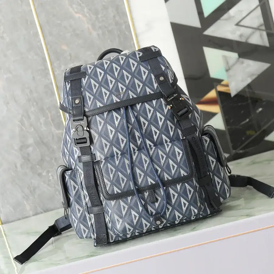 Hit The Road Double Shoulder Bag Navy Blue, Meticulous Handcraft