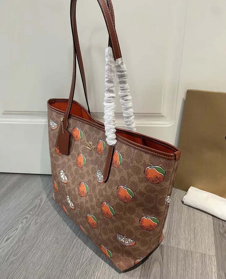 Summer Fruit Tote Bag Strawberry, Lemon, Orange