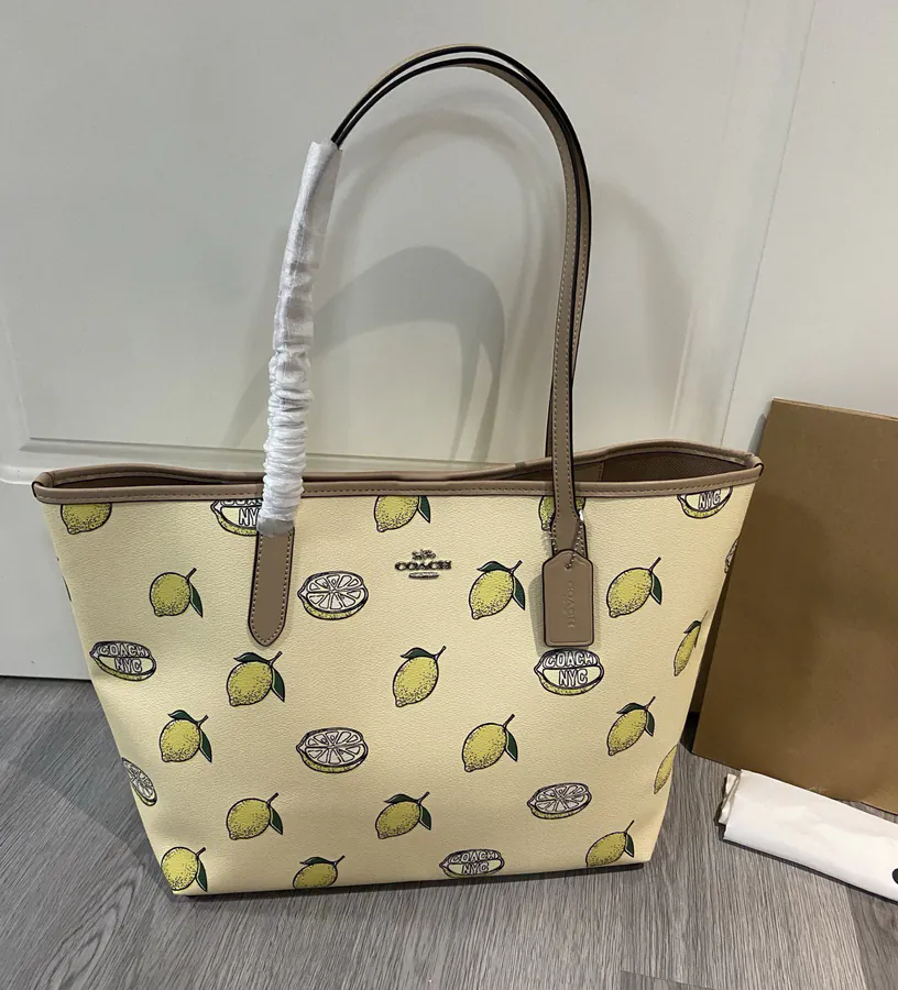 Coa*h CAL76 Summer Fruit Tote Bag