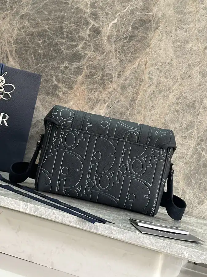 Hit The Road Flip Messenger Bag in Navy Blue