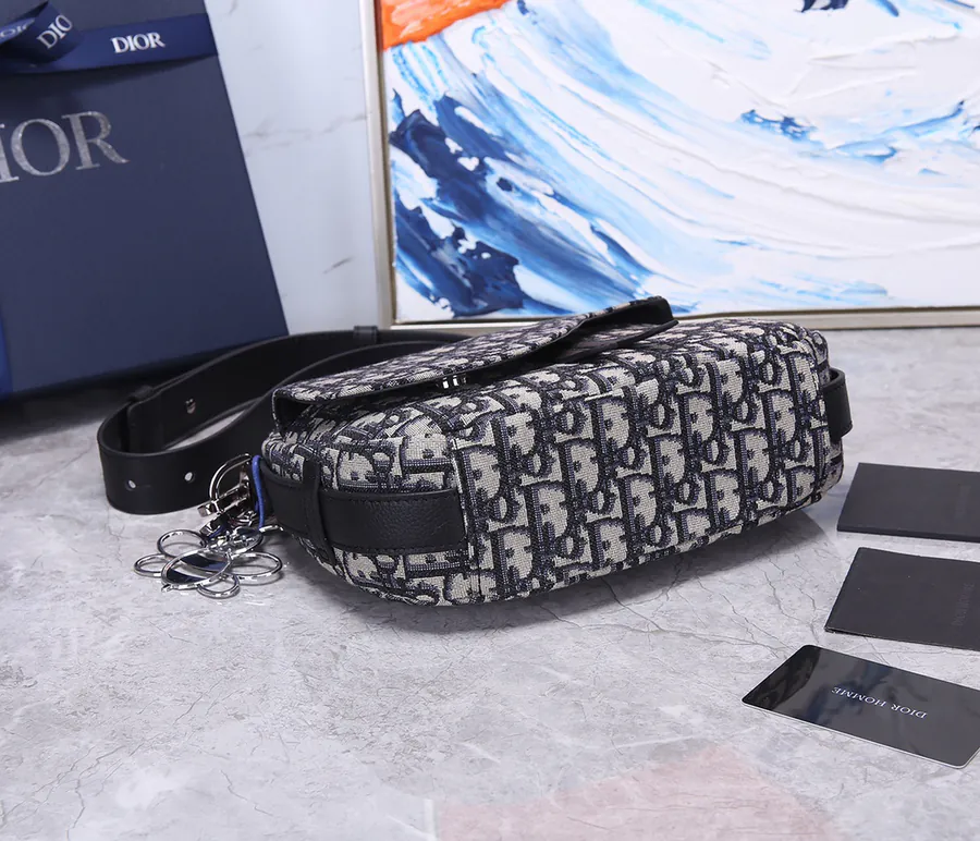 Dior 2020 Men's Monogram Canvas Bucket Bag