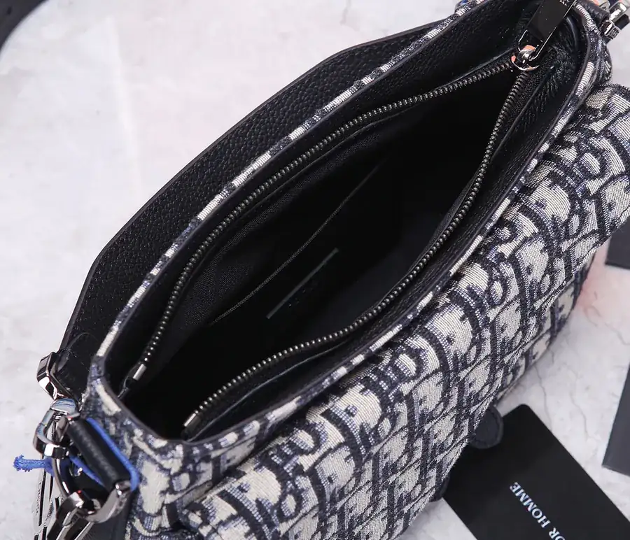 Dior 2020 Men's Monogram Canvas Bucket Bag