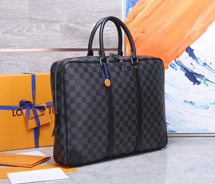 Louis Vuitton Porte Documents Voyage Monogram Macassar