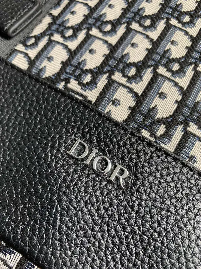 Dior Oblique Print Letter Canvas Backpack